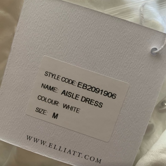 white satin elliatt cowel gown - Picture 5 of 8